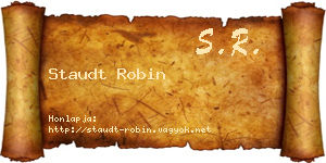 Staudt Robin névjegykártya